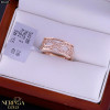 Rose gold women's ring #65435