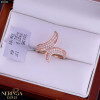 Rose gold women's ring #65509