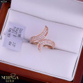 Rose gold women's ring #65509