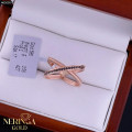 Rose gold women's ring #65095