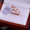 Rose gold women's ring #65132