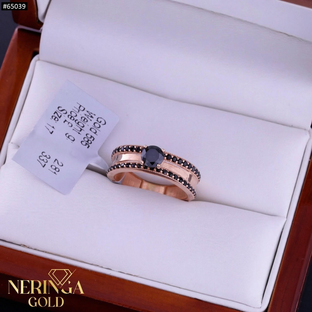 Rose gold women's ring #65039