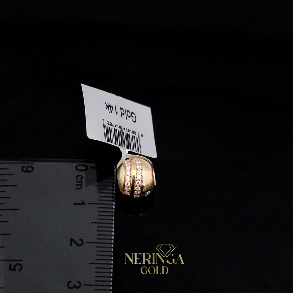 Rose gold charms beads #58588