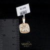 White rose gold zodiac sign pendant #61558