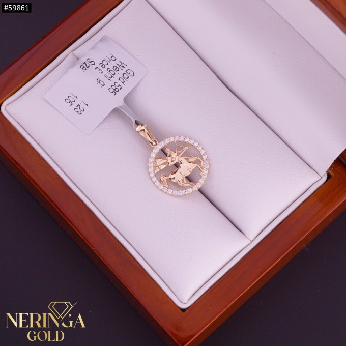 Rose gold zodiac sign pendant #59861 Rose gold zodiac sign pendant #59861