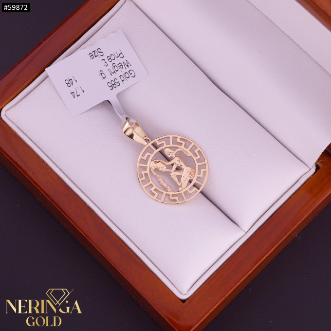 Rose gold zodiac sign pendant #59872 Rose gold zodiac sign pendant #59872