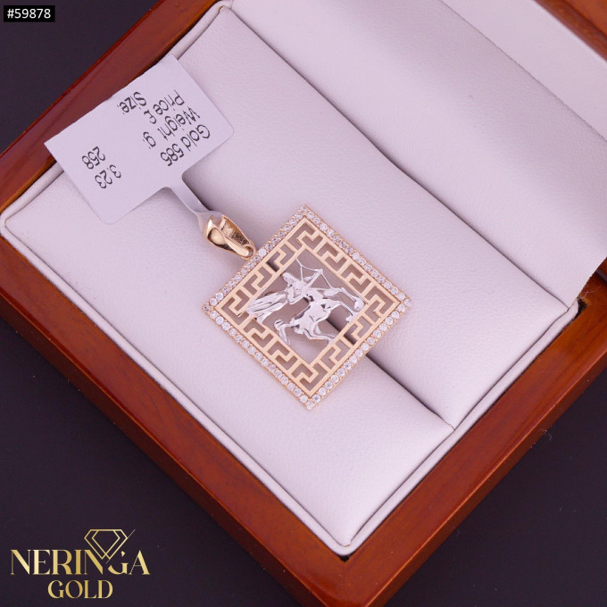 Rose gold zodiac sign pendant #59878 Rose gold zodiac sign pendant #59878