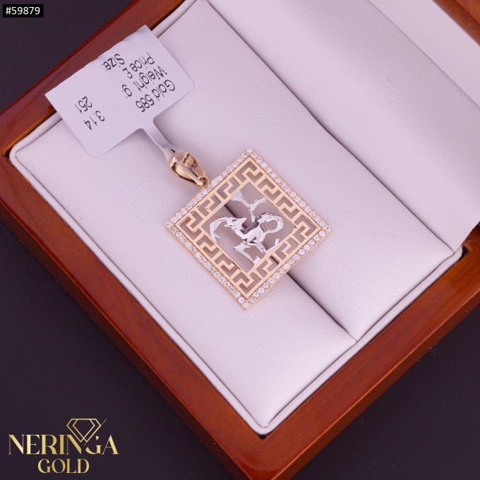 Rose gold zodiac sign pendant #59879 Rose gold zodiac sign pendant #59879
