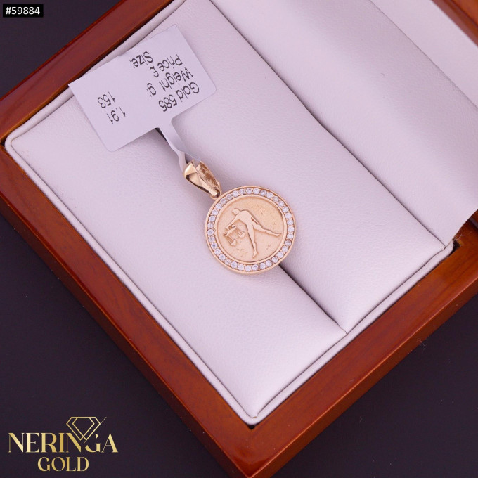 Rose gold zodiac sign pendant #59884 Rose gold zodiac sign pendant #59884