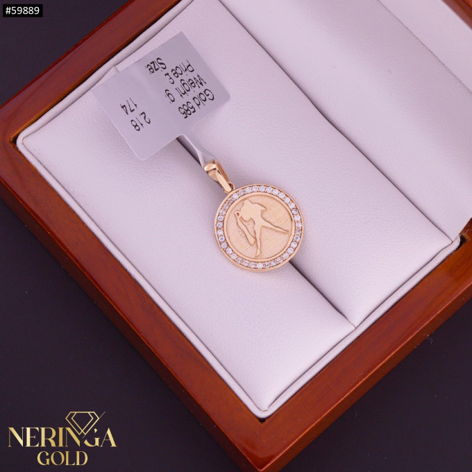 Rose gold zodiac sign pendant #59889 Rose gold zodiac sign pendant #59889