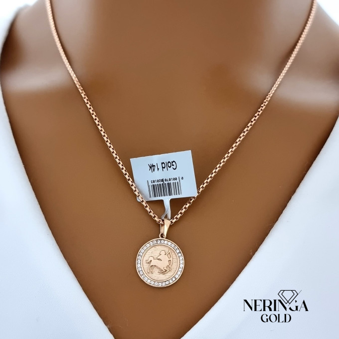 Rose gold zodiac sign pendant #59892 Rose gold zodiac sign pendant #59892