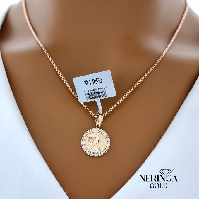 Rose gold zodiac sign pendant #59884 Rose gold zodiac sign pendant #59884