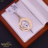 White rose gold zodiac sign pendant #61535
