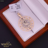 White rose gold zodiac sign pendant #61552