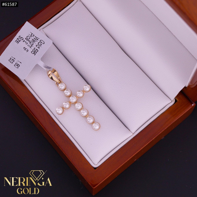 Rose gold cross pendant #61587 Rose gold cross pendant #61587