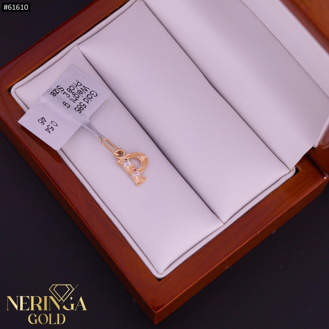 Rose gold letter pendant #61610 Rose gold letter pendant #61610