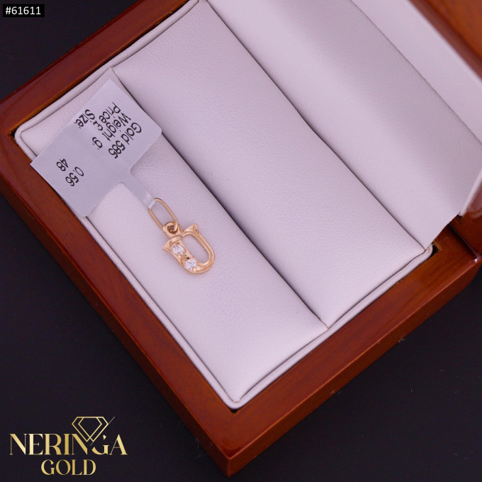 Rose gold letter pendant #61611 Rose gold letter pendant #61611