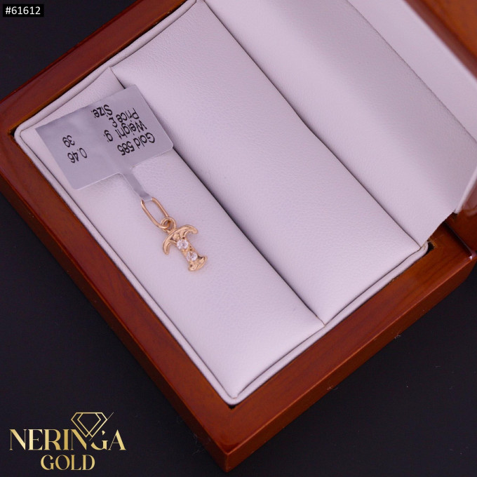 Rose gold letter pendant #61612 Rose gold letter pendant #61612