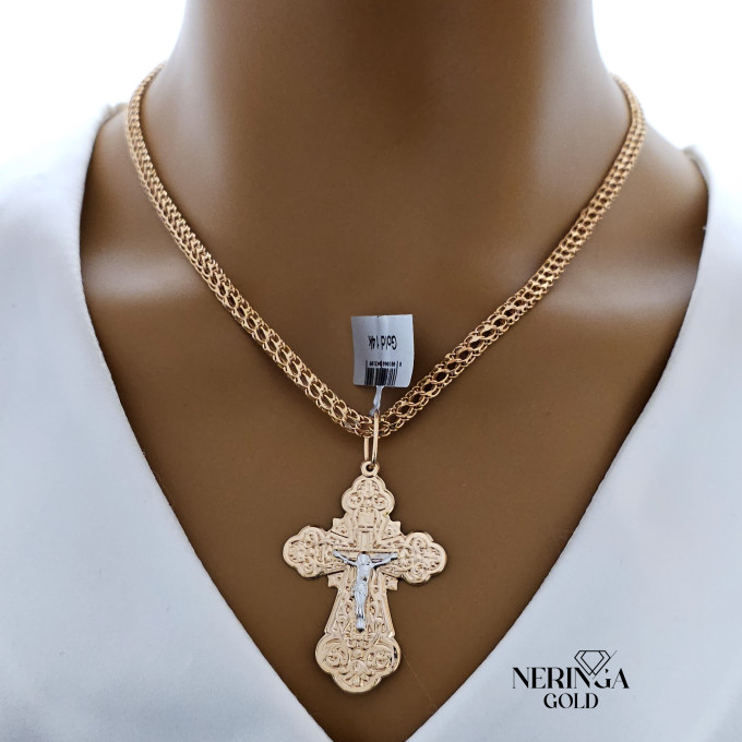White rose gold cross pendant #62079 White rose gold cross pendant #62079