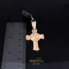 Rose gold cross pendant #61582