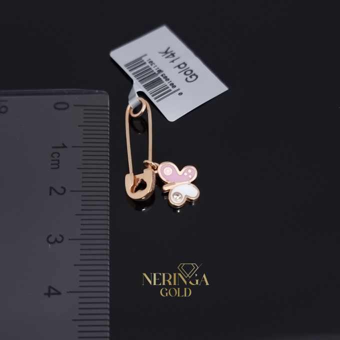 Rose gold clip and brooche #61630 Rose gold clip and brooche #61630