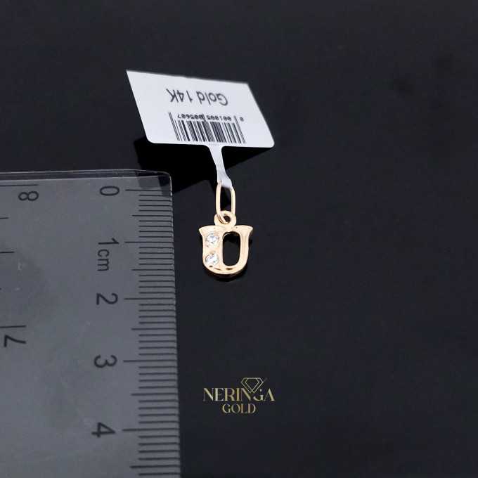 Rose gold letter pendant #61611 Rose gold letter pendant #61611