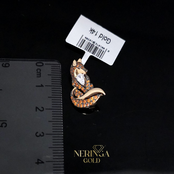 Rose gold clip and brooche #61620 Rose gold clip and brooche #61620