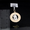 White rose gold zodiac sign pendant #61529