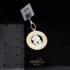 White rose gold zodiac sign pendant #61535