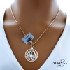 White rose gold zodiac sign pendant #61538 White rose gold zodiac sign pendant #61538