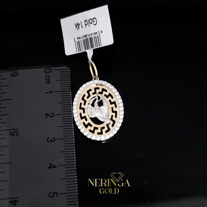 White rose gold zodiac sign pendant #61542 White rose gold zodiac sign pendant #61542