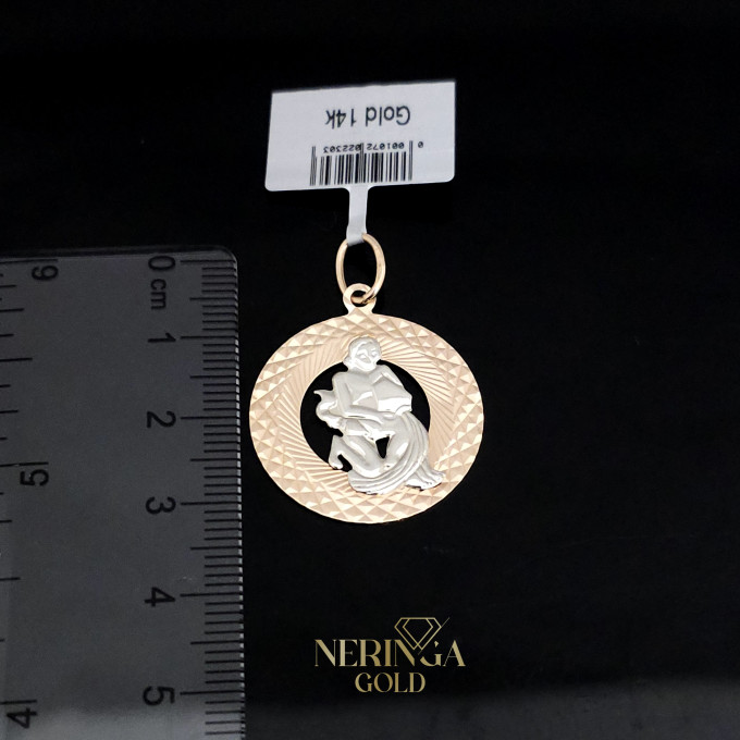 White rose gold zodiac sign pendant #61534 White rose gold zodiac sign pendant #61534