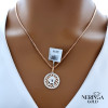 White rose gold zodiac sign pendant #61543 White rose gold zodiac sign pendant #61543
