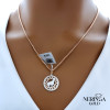 White rose gold zodiac sign pendant #61544 White rose gold zodiac sign pendant #61544