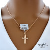 Rose gold cross pendant #62310