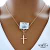 Rose gold cross pendant #62319