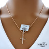 Rose gold cross pendant #62324