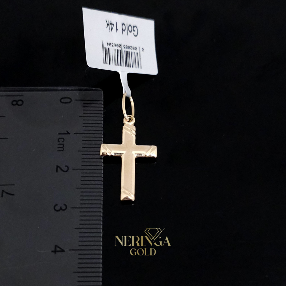 Rose gold cross pendant #62310