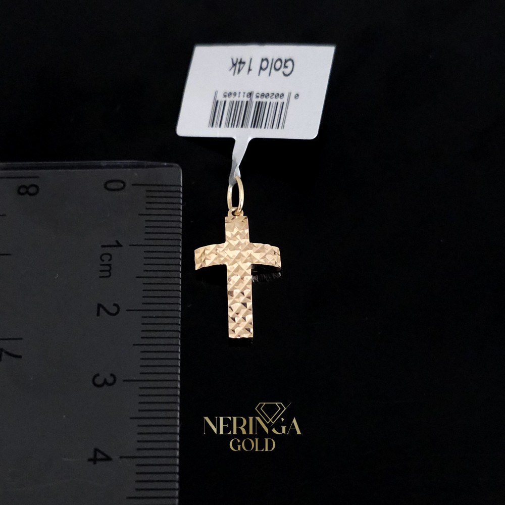 Rose gold cross pendant #62335