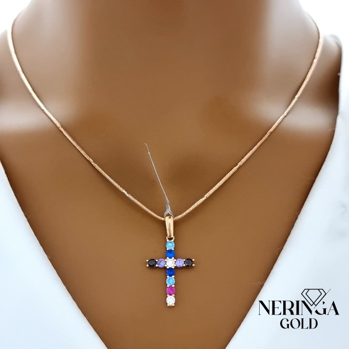 Rose gold cross pendant #62663 Rose gold cross pendant #62663