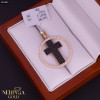 Rose gold cross pendant #62665