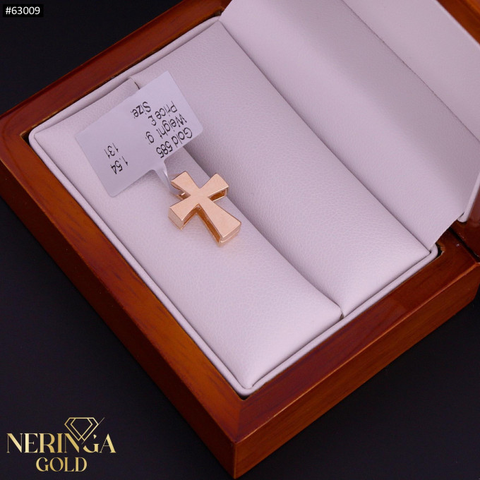 Rose gold cross pendant #63009 Rose gold cross pendant #63009