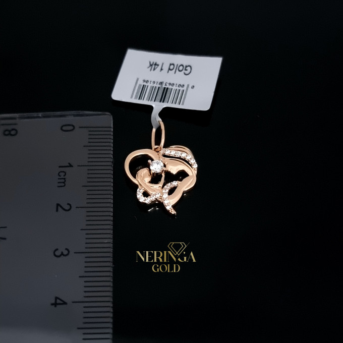 Rose gold heart pendant #63115 Rose gold heart pendant #63115