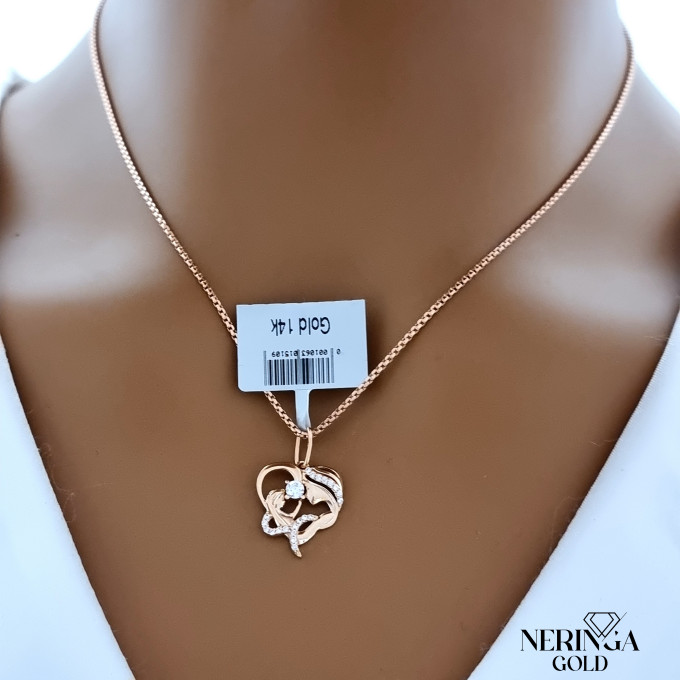 Rose gold heart pendant #63115 Rose gold heart pendant #63115
