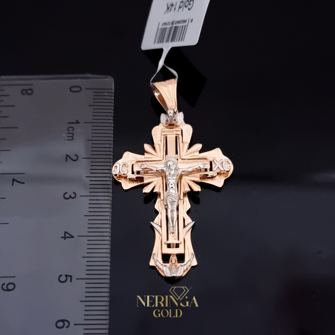 White rose gold cross pendant #64370 White rose gold cross pendant #64370