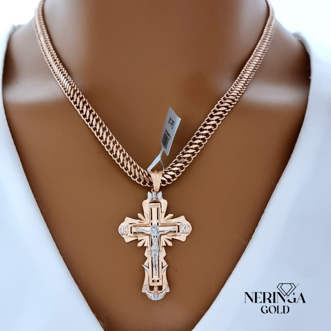 White rose gold cross pendant #64370 White rose gold cross pendant #64370