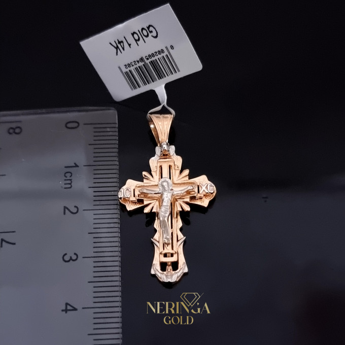White rose gold cross pendant #64371 White rose gold cross pendant #64371