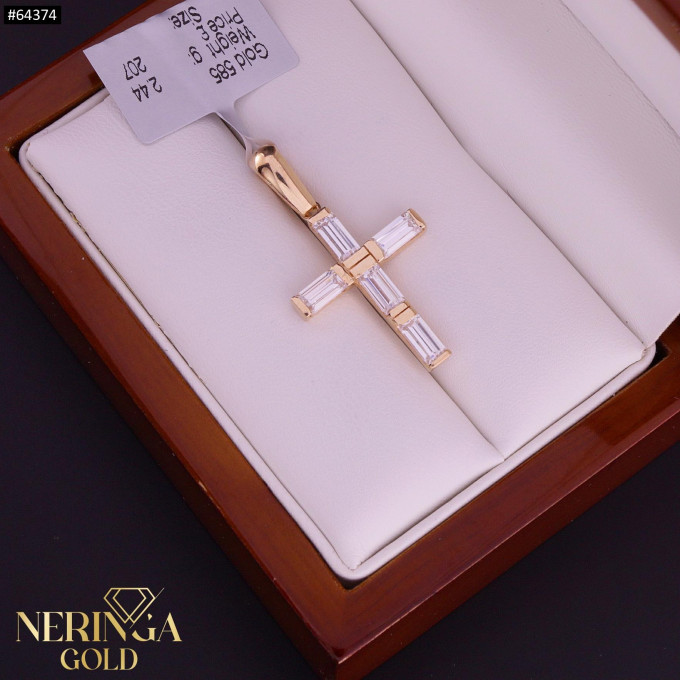 Rose gold cross pendant #64374 Rose gold cross pendant #64374