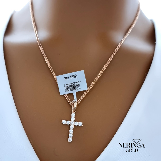 Rose gold cross pendant #64655 Rose gold cross pendant #64655