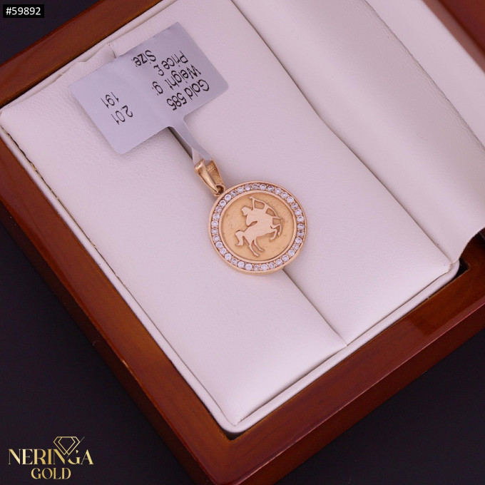 Rose gold zodiac sign pendant #59892 Rose gold zodiac sign pendant #59892